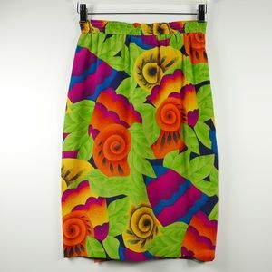 (SOLD) Vintage Neon Evan-Picone Pencil Skirt